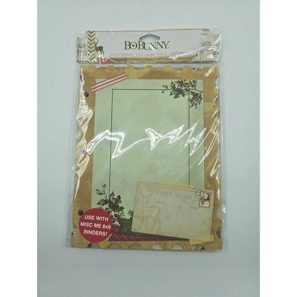 Bo Bunny Christmas Collage Mini Album New In Package - Picture 6 of 10